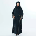 Black Embroidery Abaya for Women Image