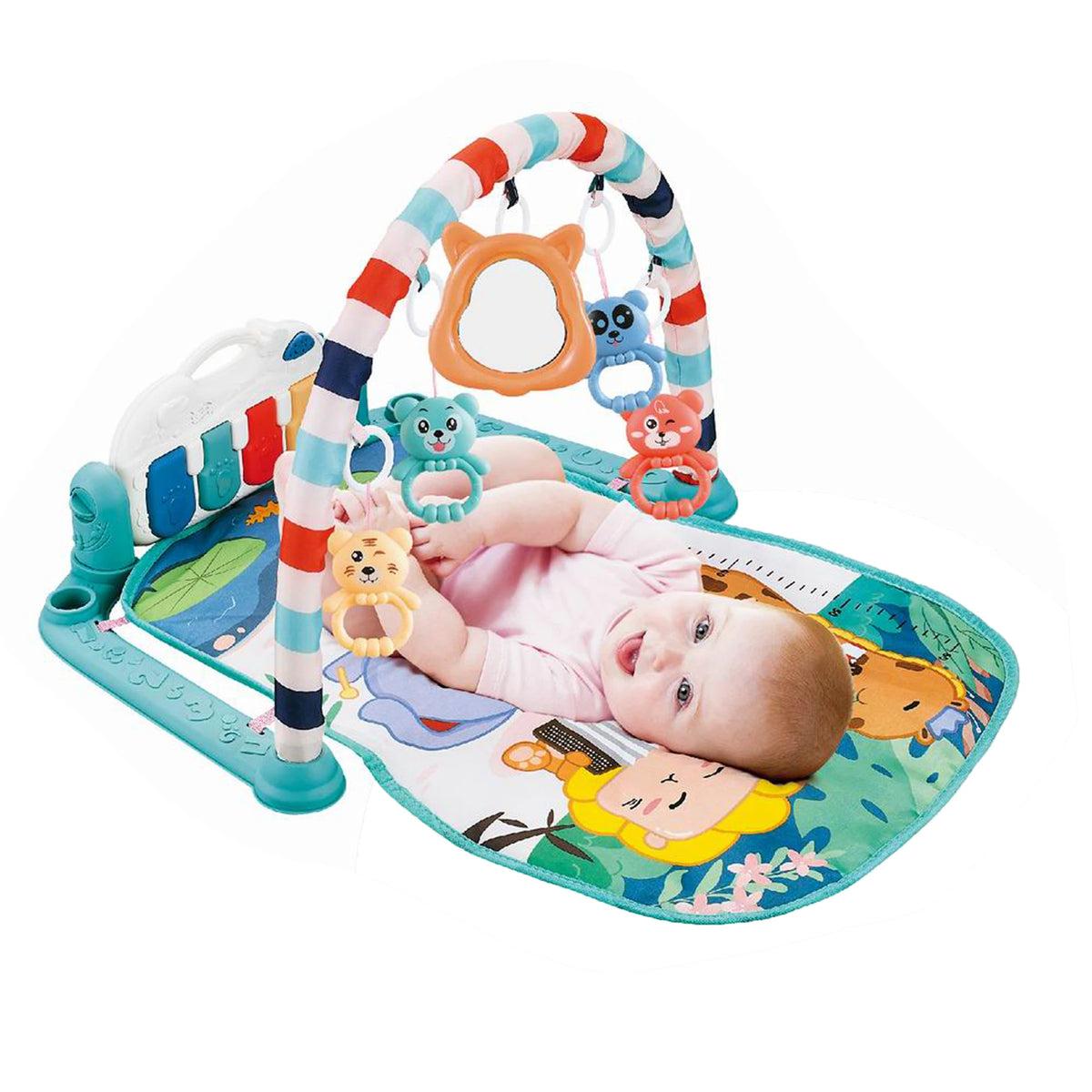 0M Green Baby Playgym Set for Unisex Image