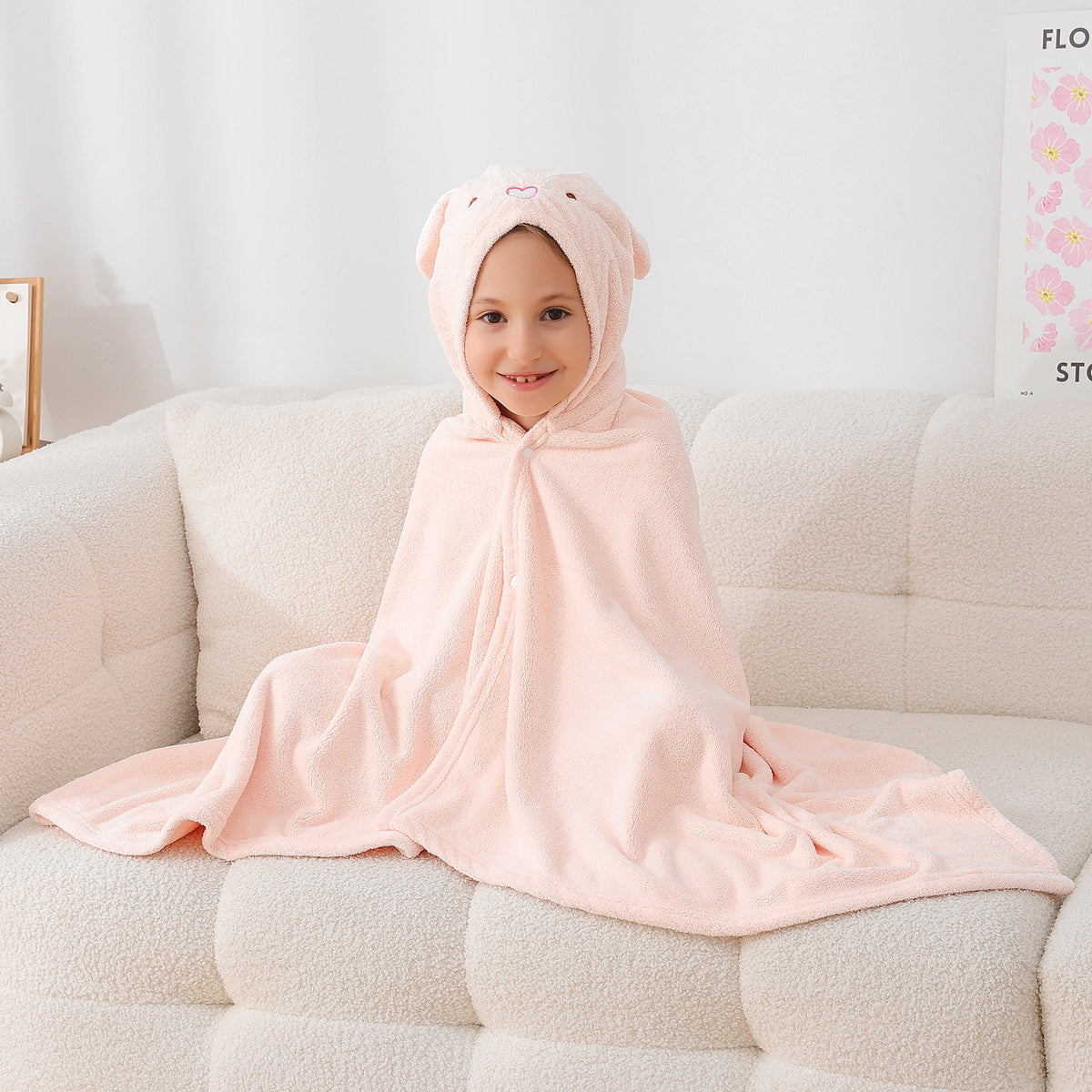 Free Pink Bathrobe for Girls Image