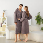 Grey Bathrobe for Unisex Image