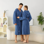 Navy Bathrobe for Unisex Image