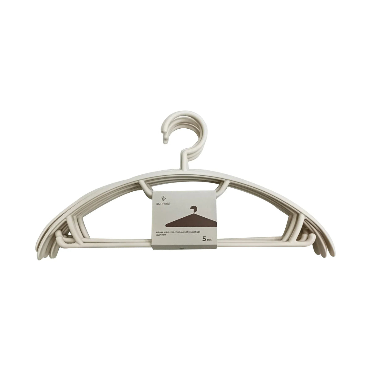 Free Cream Big Arc Multi-functional Clothes Hanger 5PC Image