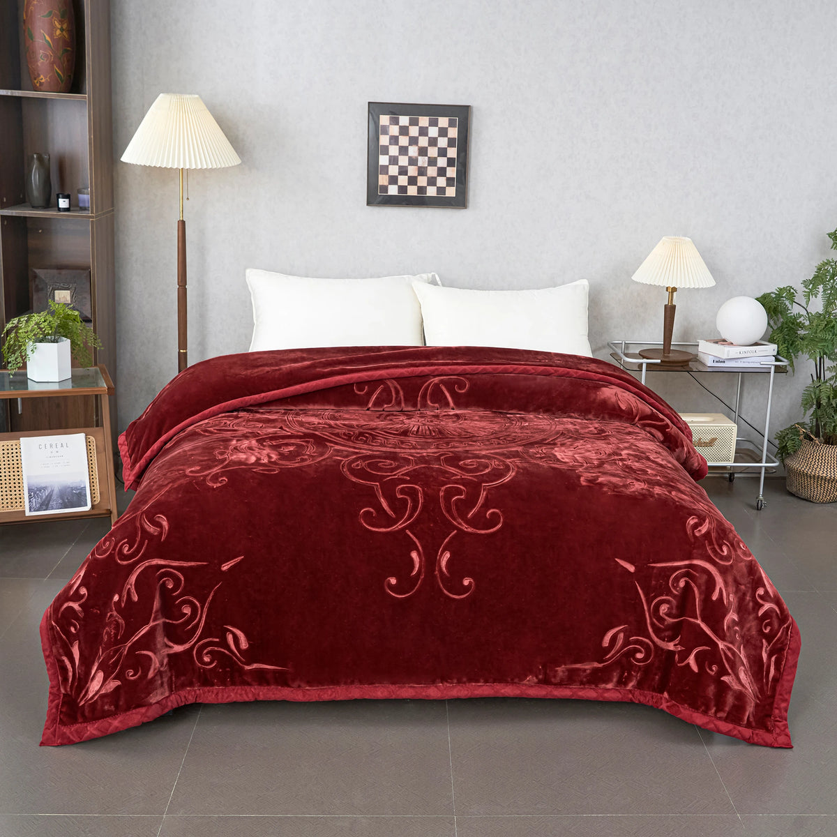 Free Dark Red 2Ply Cloud Blanket Image