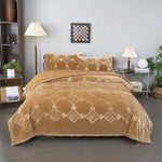 Free Light Brown Cloud Blanket Set-3Pc Image