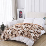 Free Coffee Luxury Double-Sided Faux Fur Winter Blanket Image