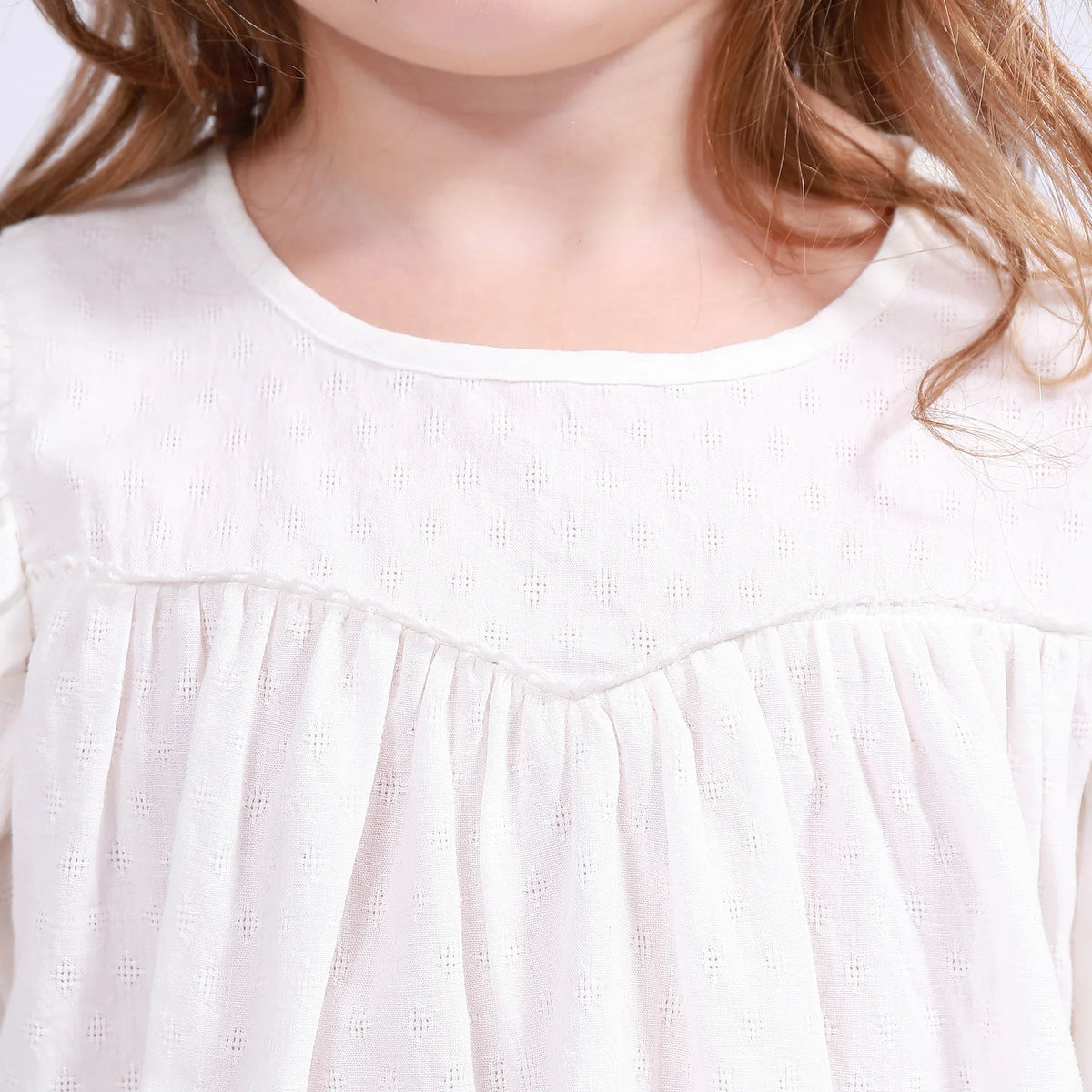 Jacquard Blouse for Girls Image