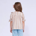 Striped Blouse for Girls Image