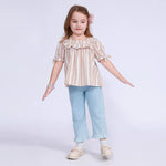 Striped Blouse for Girls Image