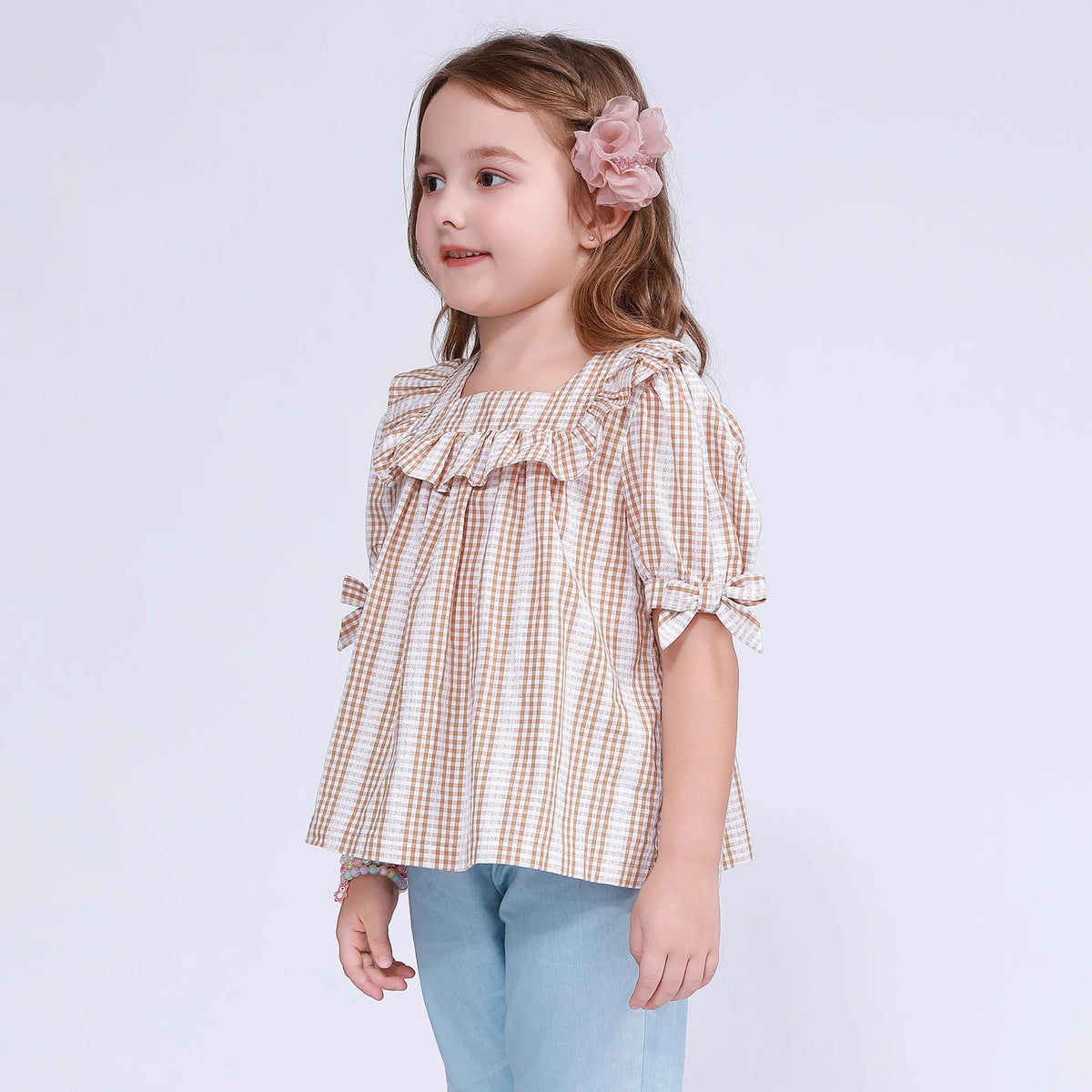 Striped Blouse for Girls Image