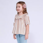 Striped Blouse for Girls Image