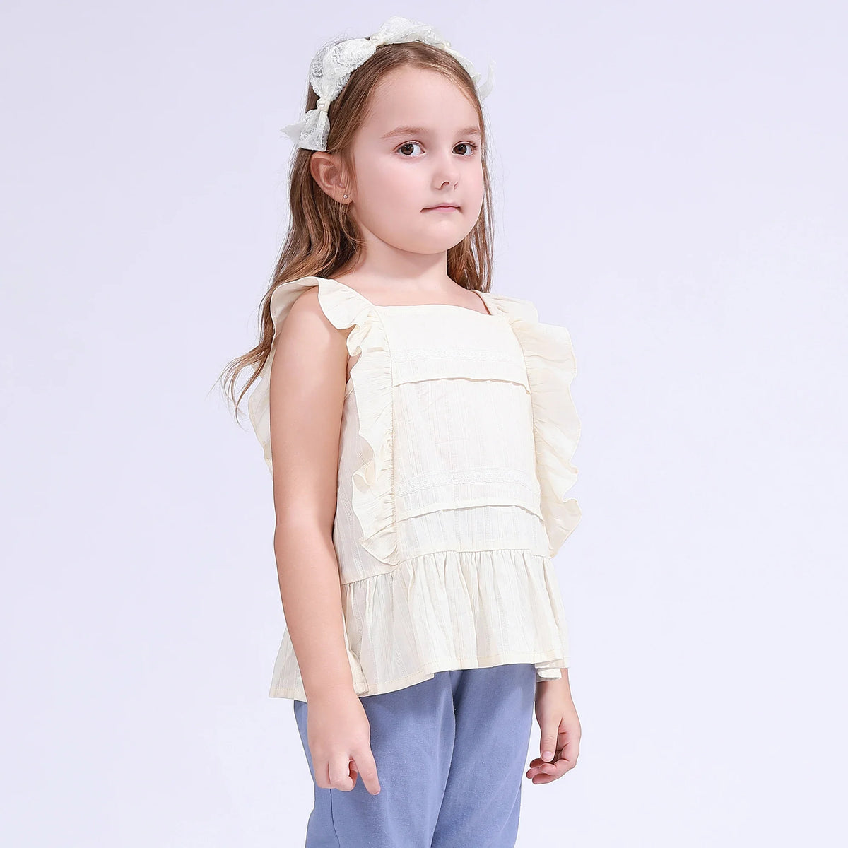 Jacquard Blouse for Girls Image