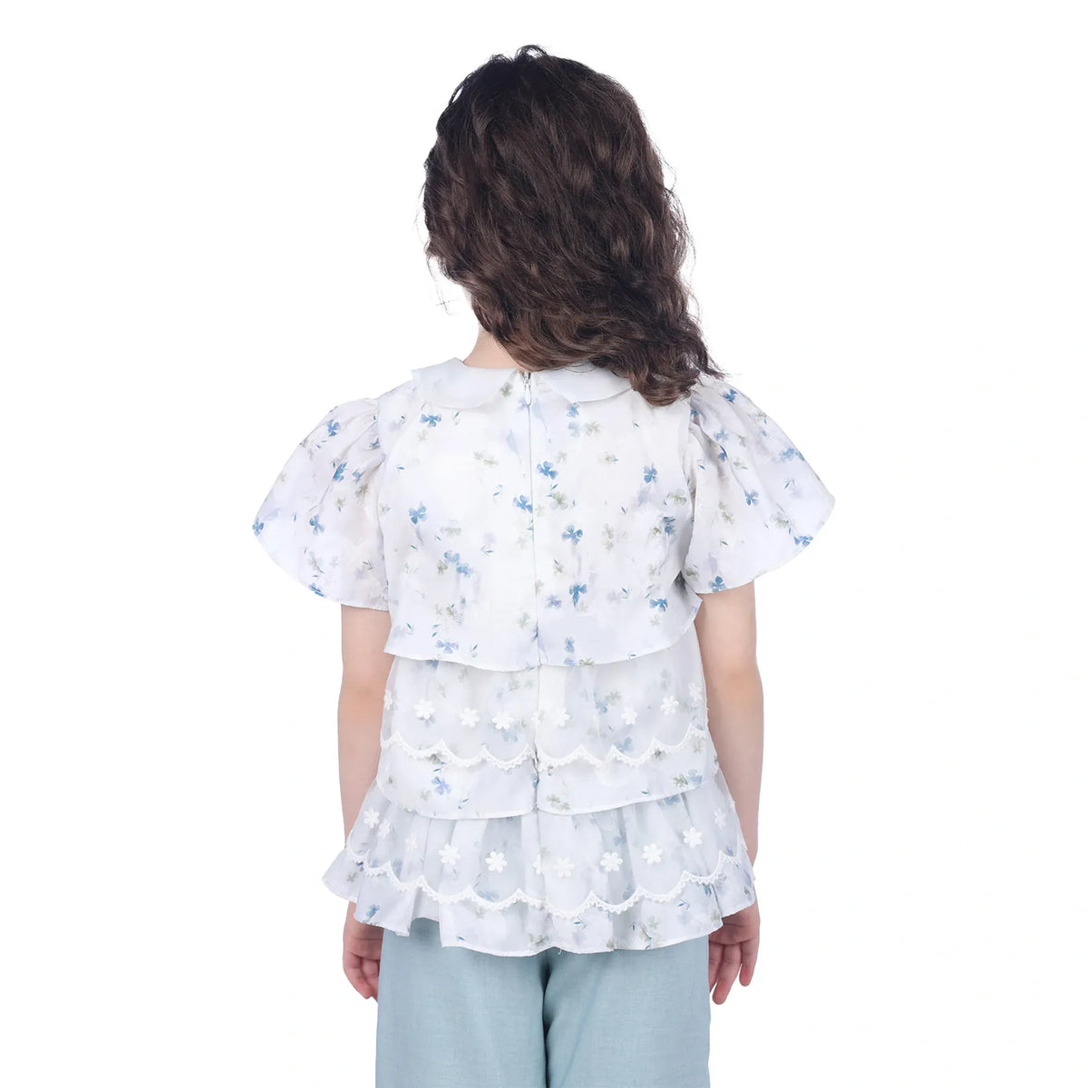 Floral Classic Blouse For Girls Image