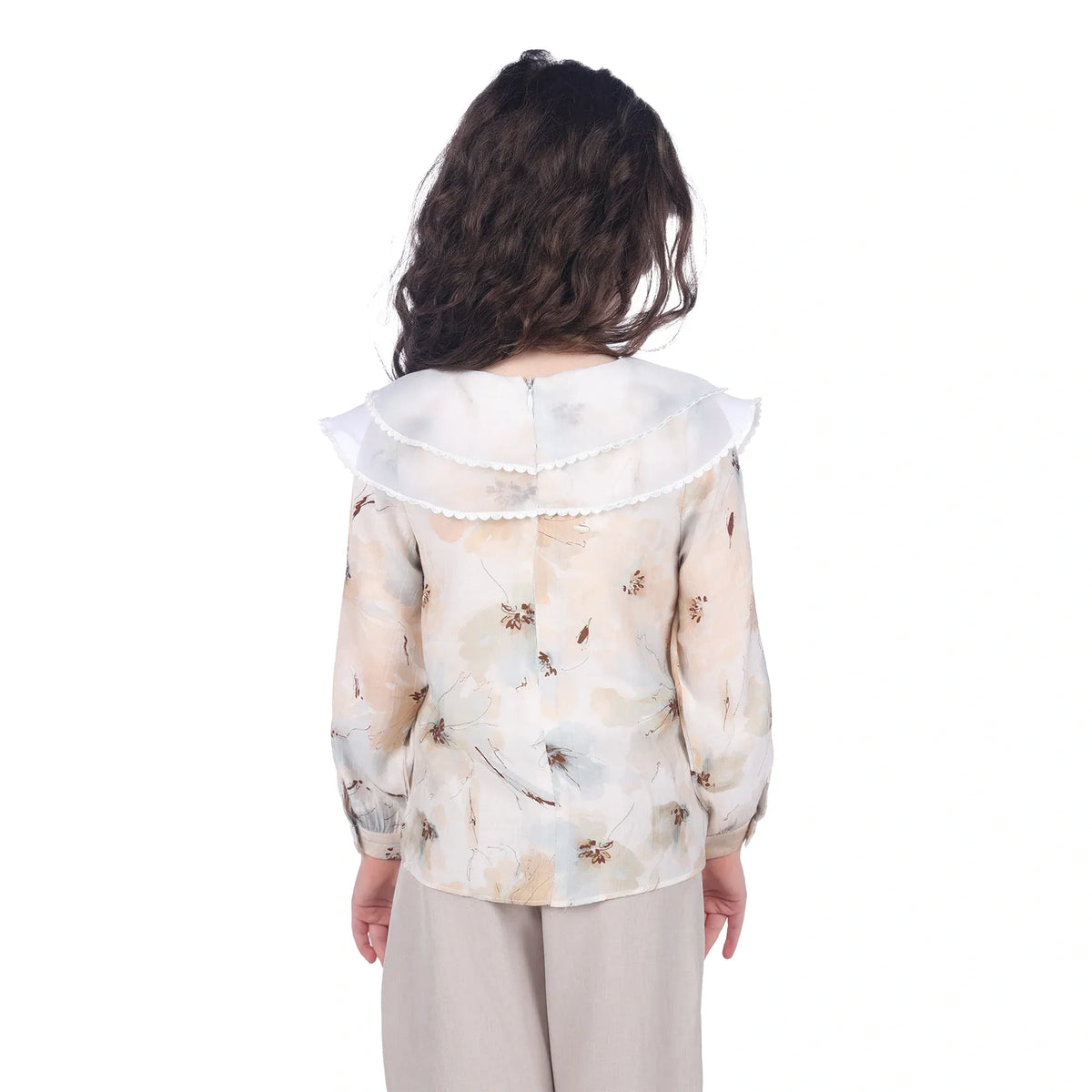 Floral Classic Blouse For Girls Image