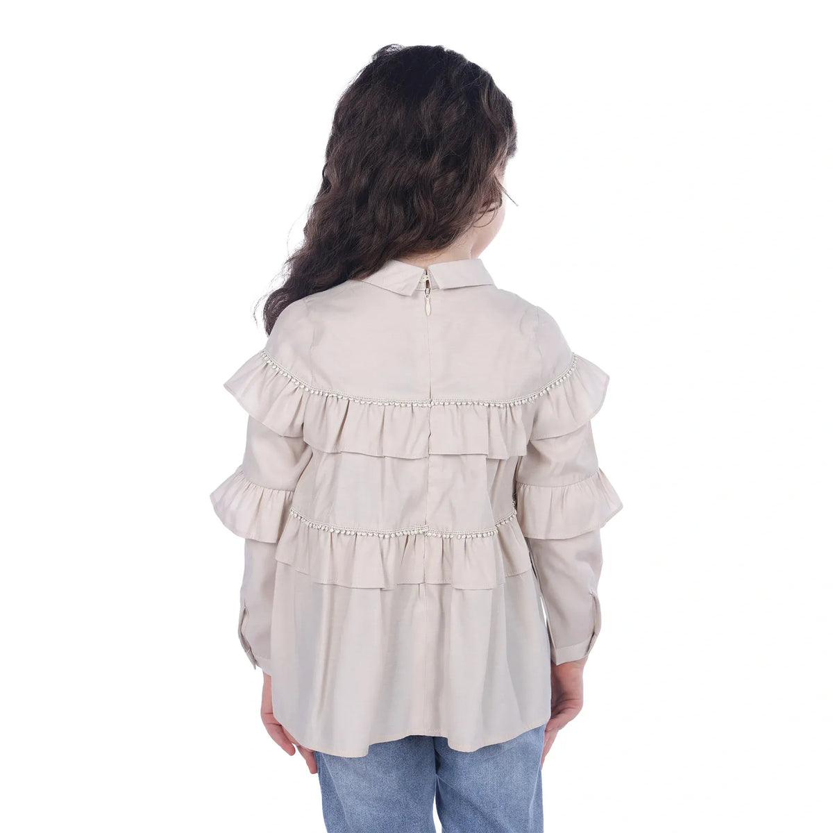 Plain Classic Blouse For Girls Image