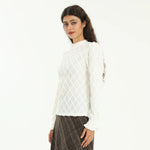 Elegant Checked Blouse for Women Image