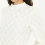 Elegant Checked Blouse for Women Image