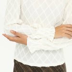 Elegant Checked Blouse for Women Image