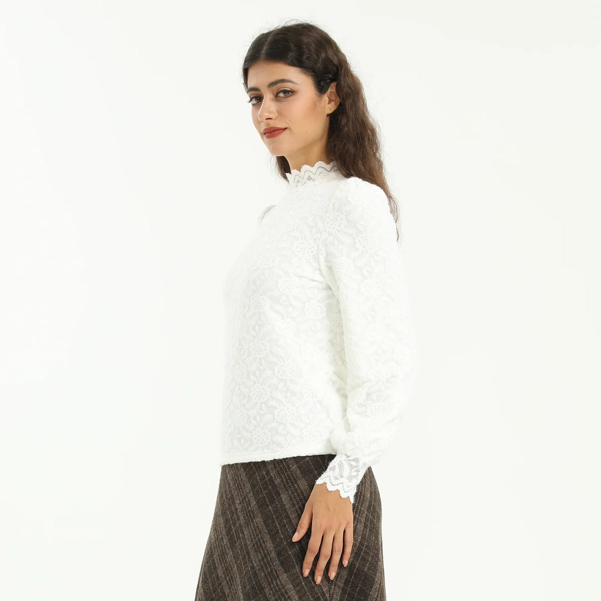 Elegant Jacquard Blouse for Women Image