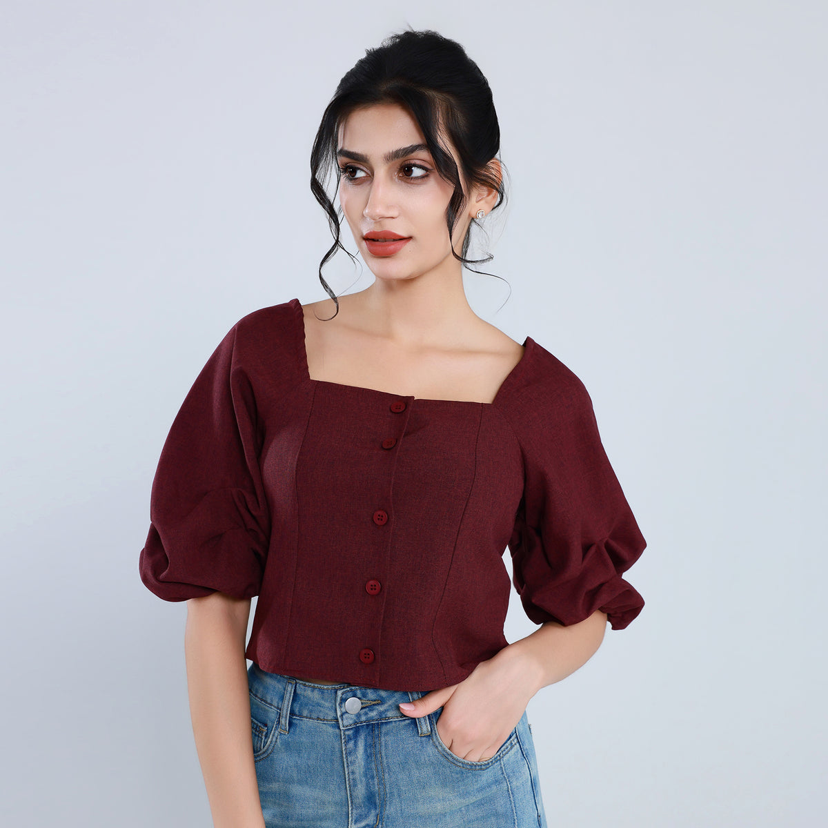 Elegant Quilting Blouse for Women