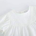 بلوزة بأكمام منفوخة للبنات