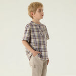 بلوزة كاروهات للأولاد