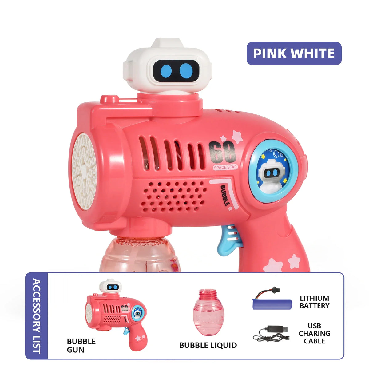 1-3Y Pink Bubble Gun Toys Image