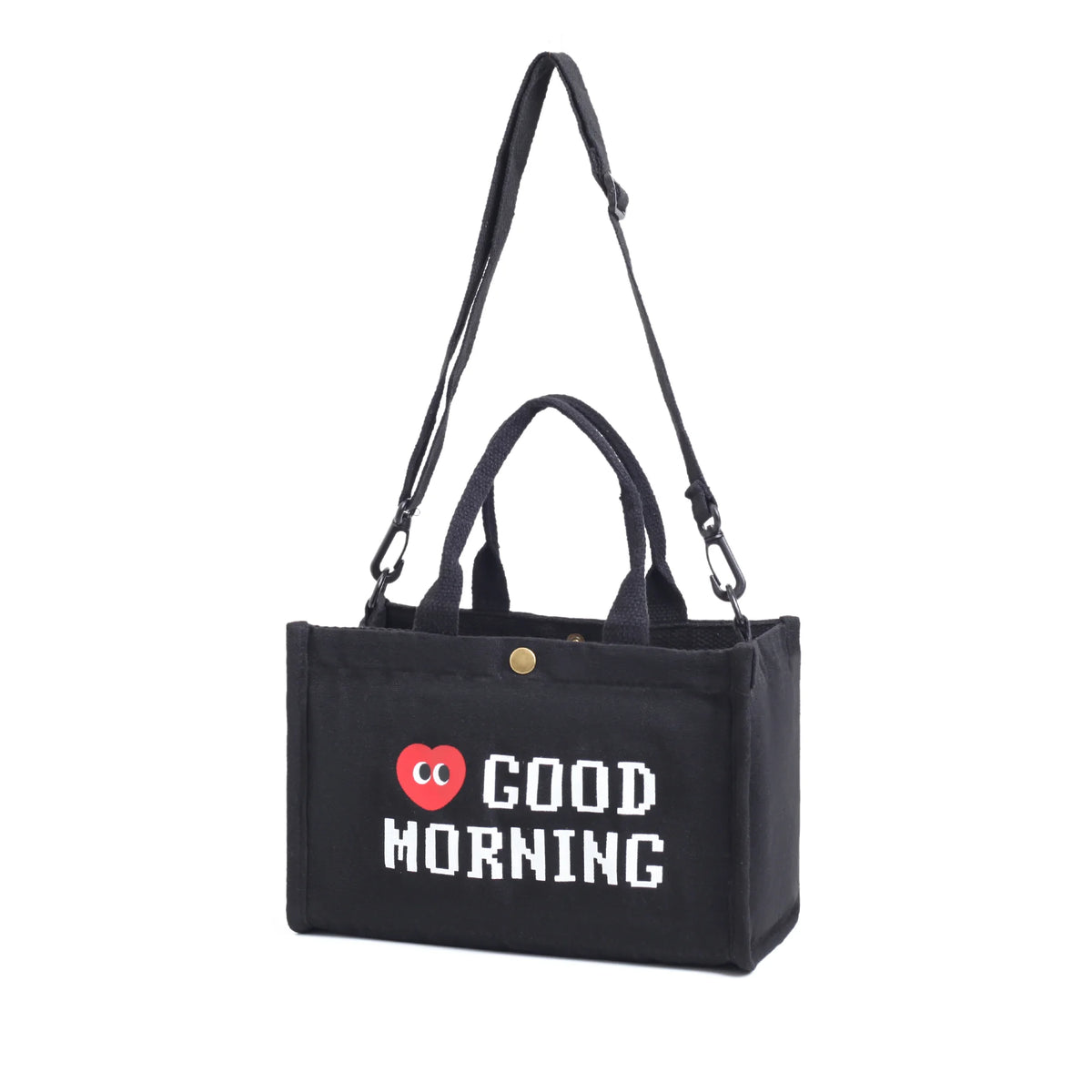 Free Black Canvas Tote Bag for Women Image