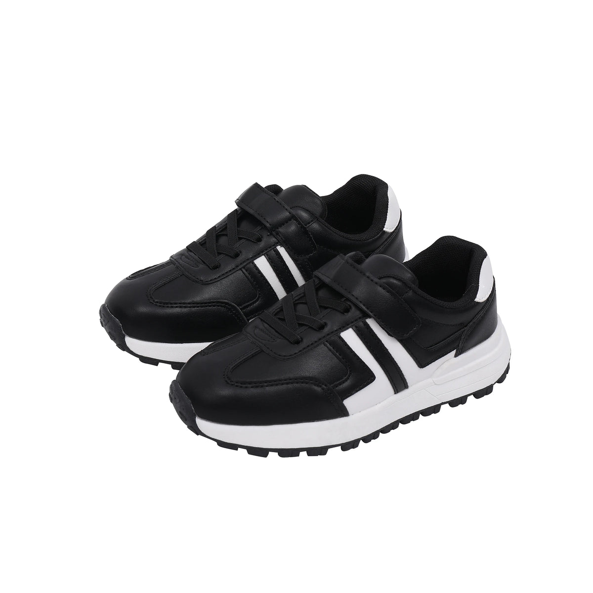 Black Casual Shoes for Boys Image