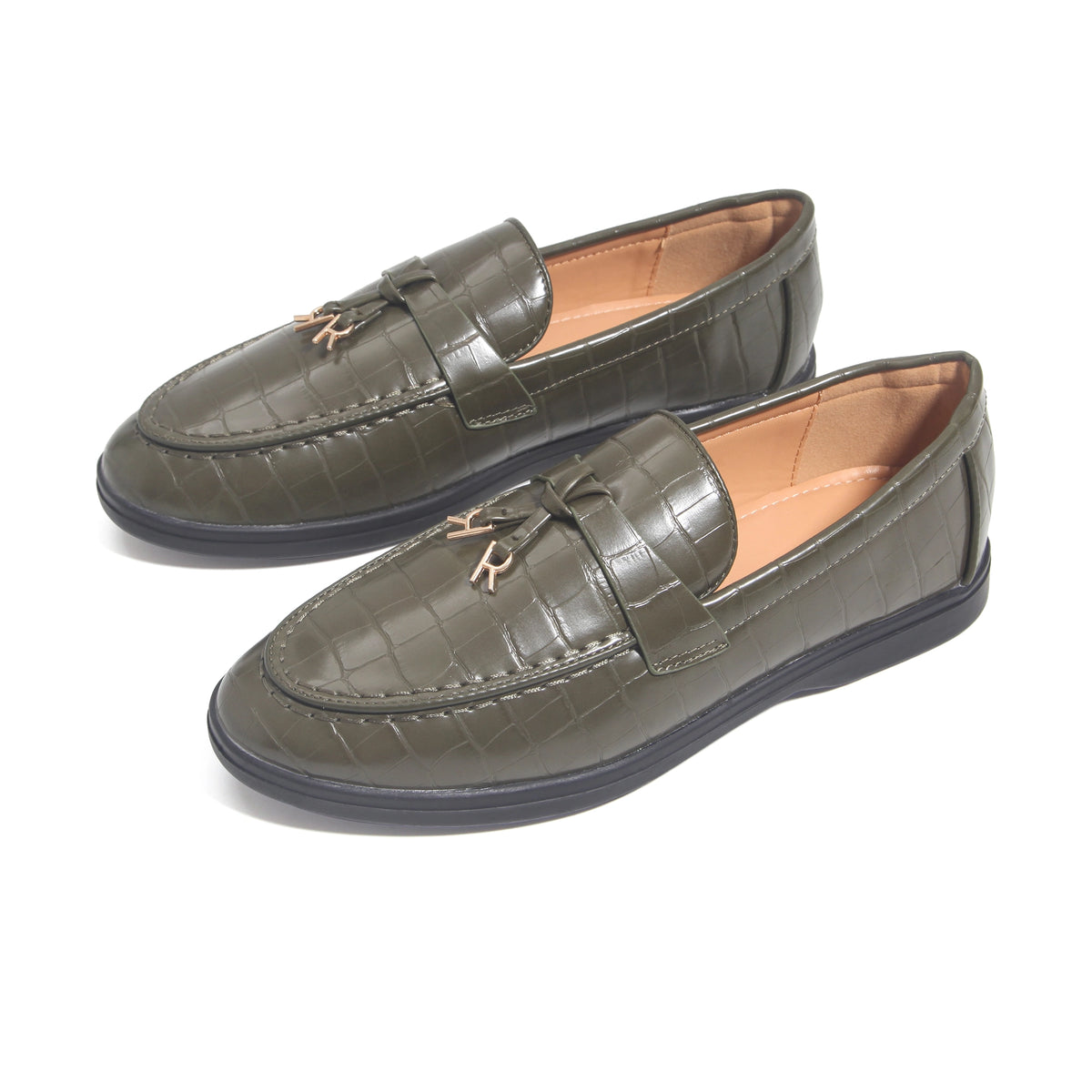 Dark Green Casual Shoes for Women Image