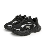 Black Trendy Look Sport Flatform Sneakers for Boys Image