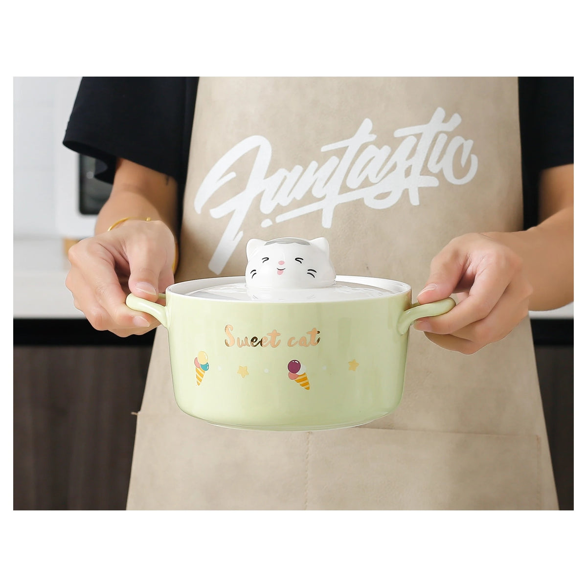 1000ml Green Ceramic Bowl 1000ml Image