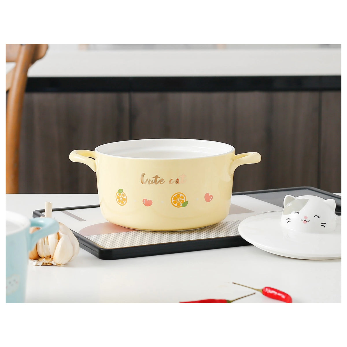 1000ml Yellow Ceramic Bowl 1000ml Image