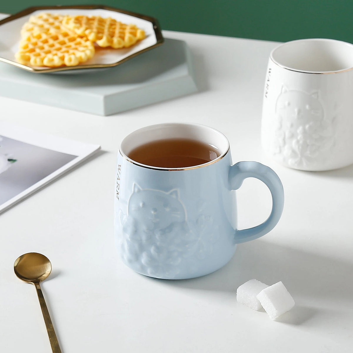 360ml Blue Ceramic Cup Image