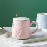 360ml Pink Ceramic Cup Image