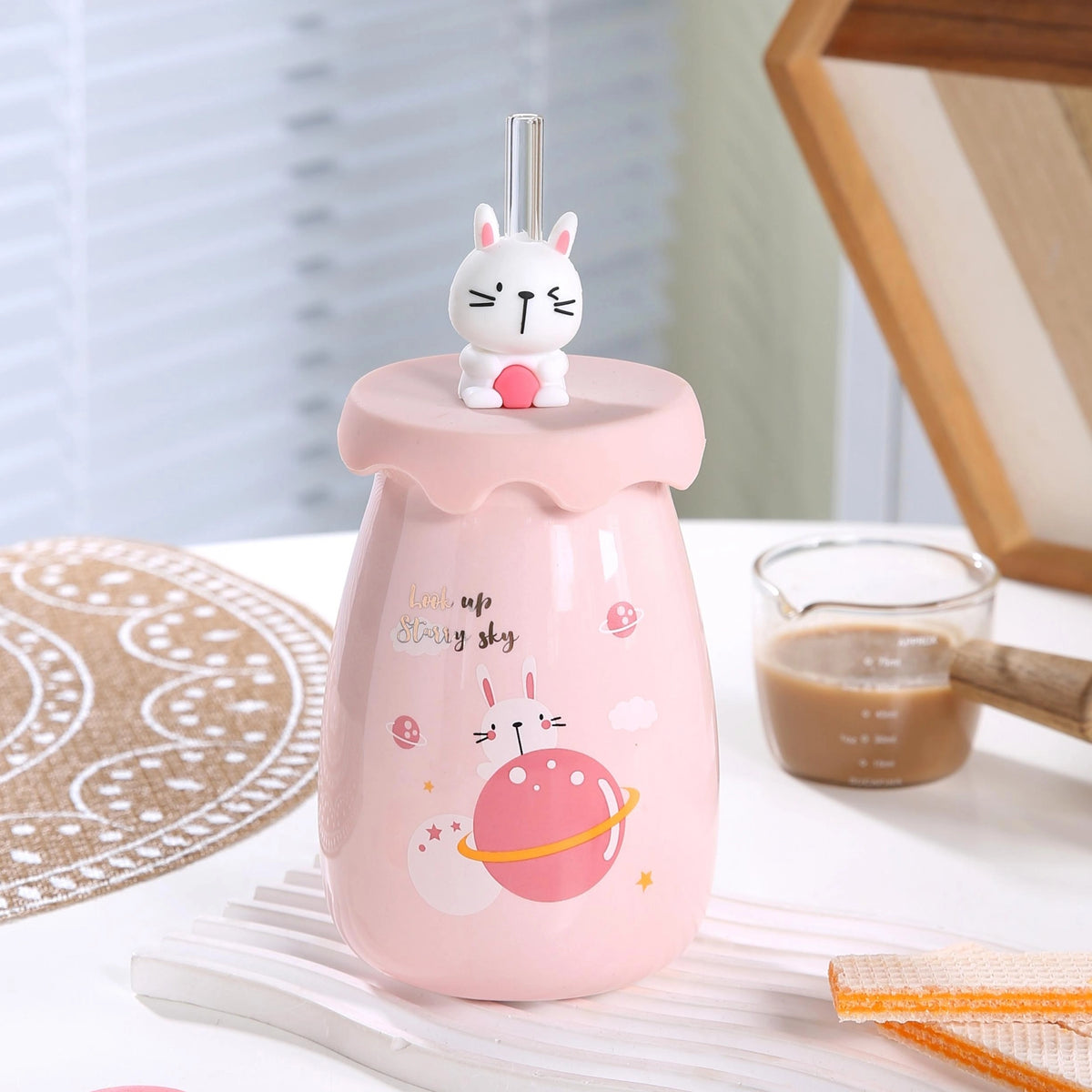 460ml Pink Ceramic Cup 460ml Image