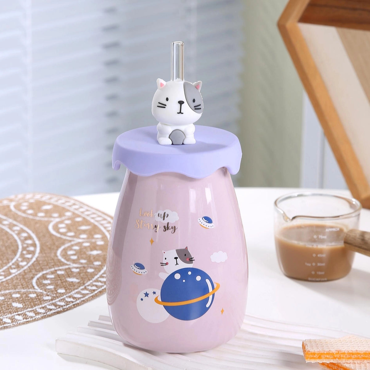 460ml Purple Ceramic Cup 460ml Image