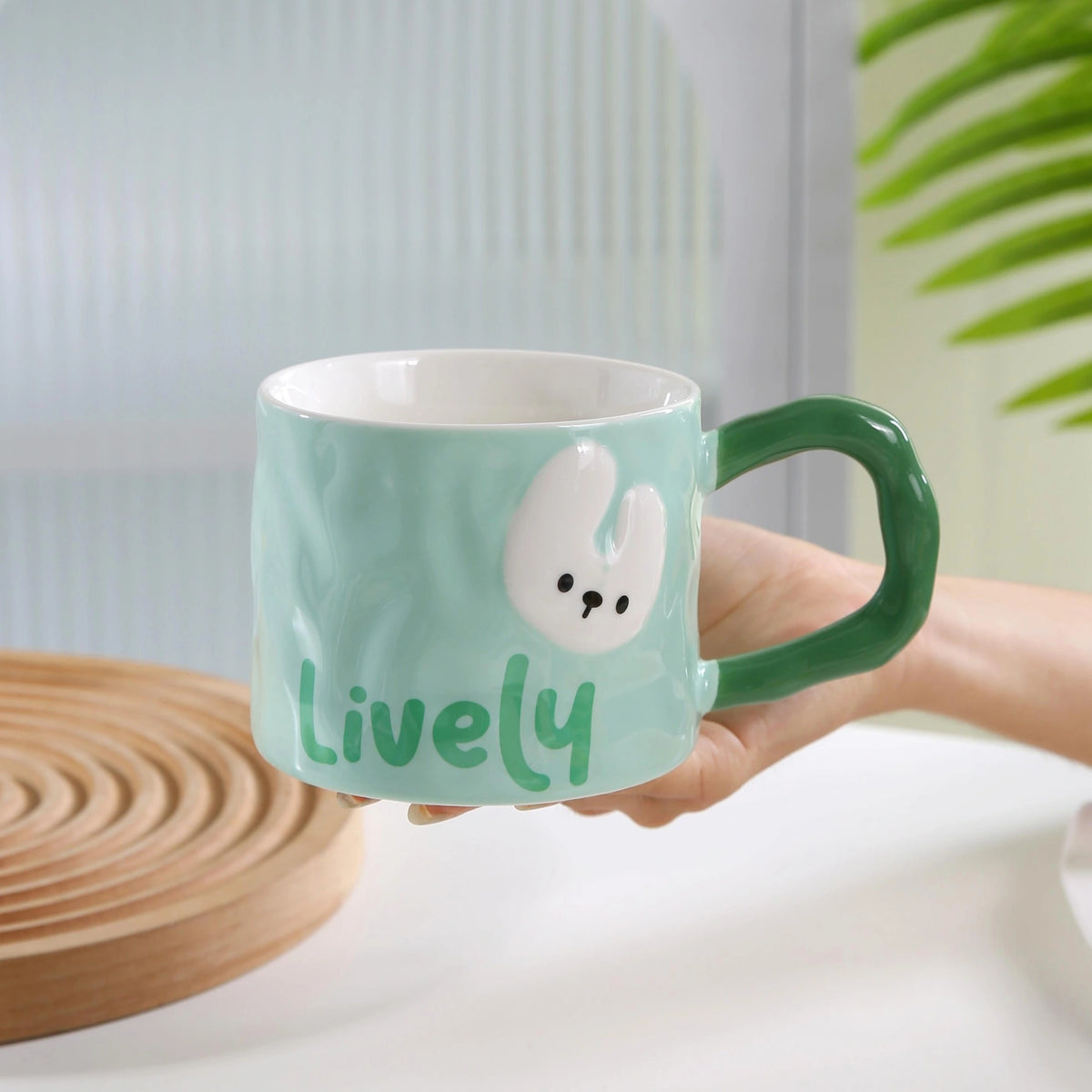 410ml Green Ceramic Cup 410ml Image