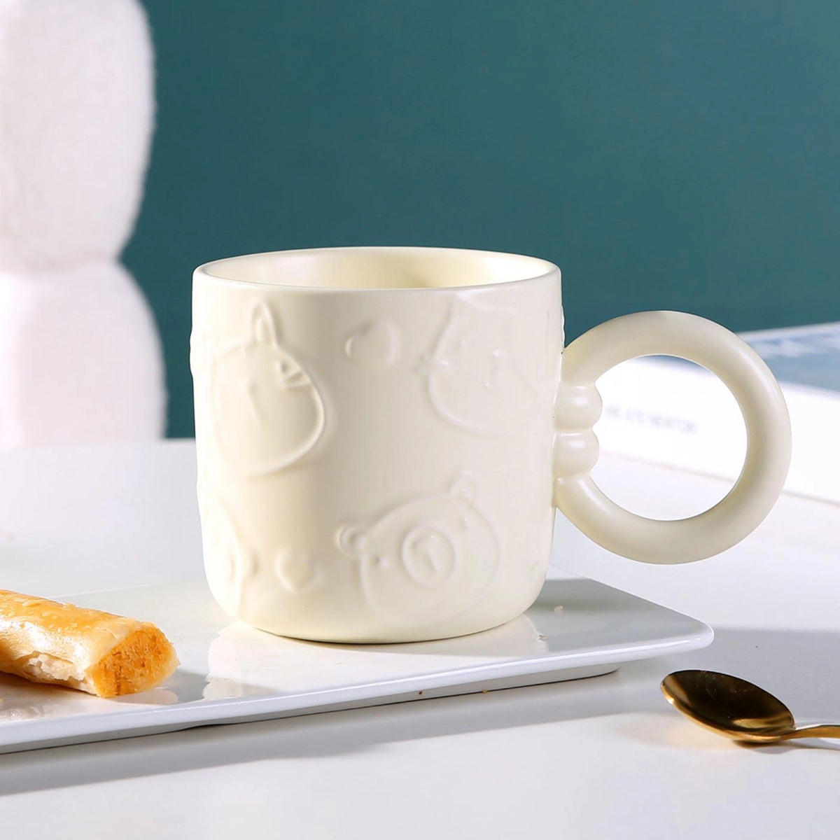 370ml Yellow Ceramic Cup 370ml Image