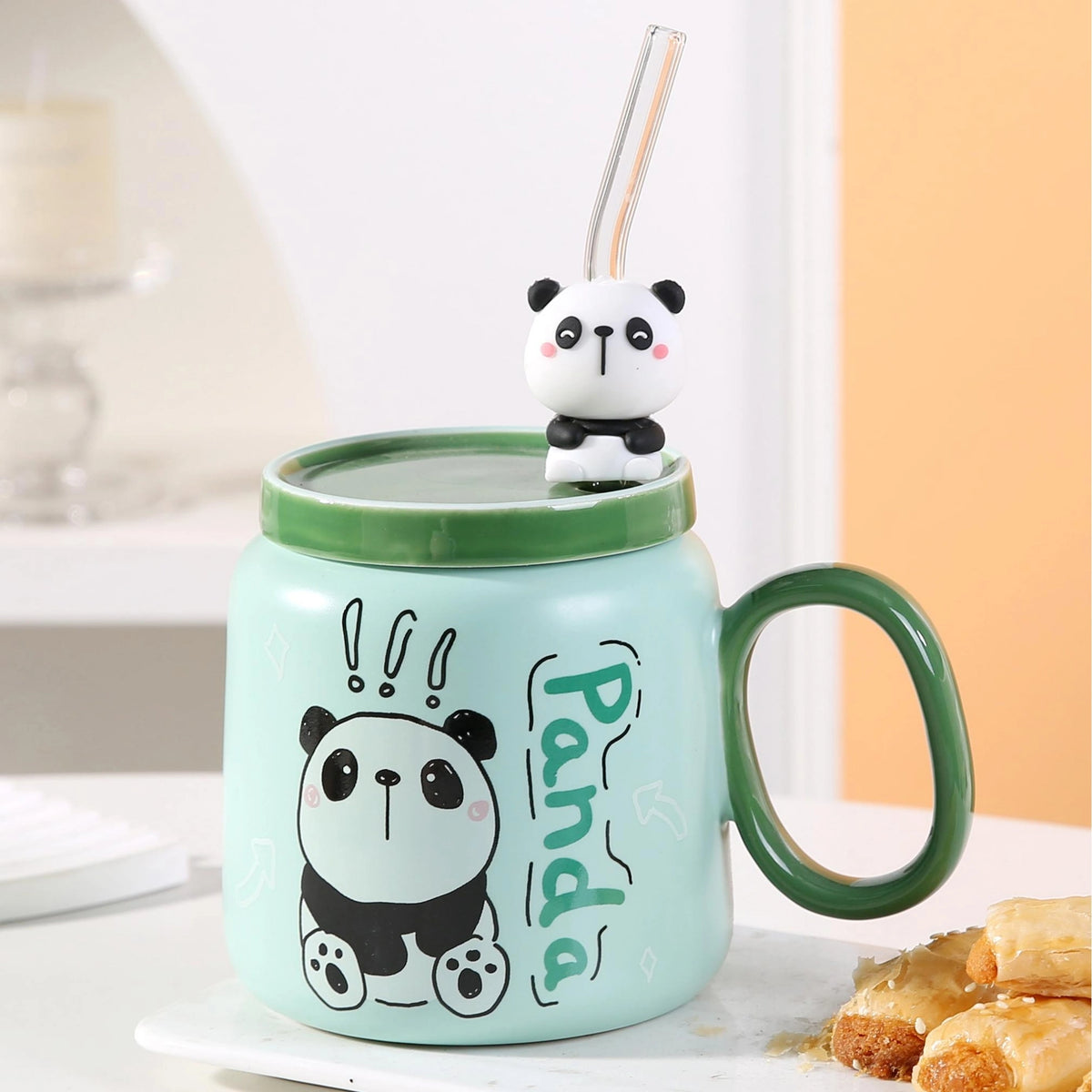 475ml Green Ceramic Cup 475ml Image