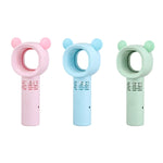 Free Multicolor Cute Mouse Holding Bladeless Fan Image