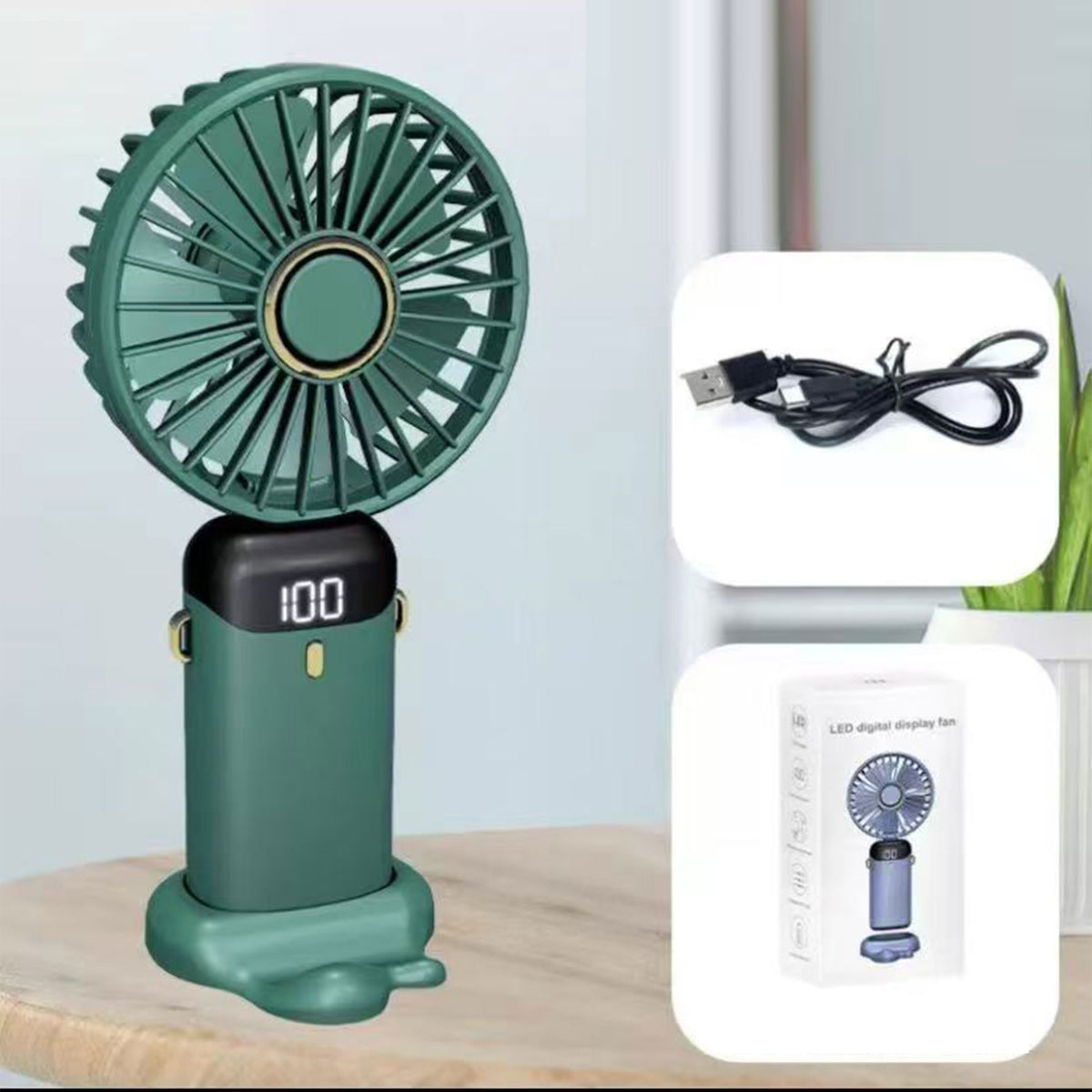 مروحة مكتبية ومروحة يدوية