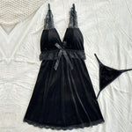 Black Dress-2pc Lingerie For Women Image