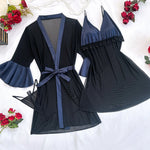 Navy Dress-3pc Lingerie For Women Image