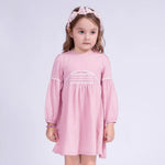 Purple Quilting Dress for Girls Image