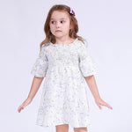 Light Purple Floral Dress for Girls Image