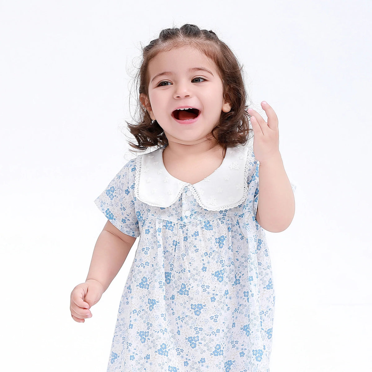 Floral Classic Dress for Baby Girl Image
