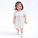 Pink Floral Classic Dress for Baby Girl Image