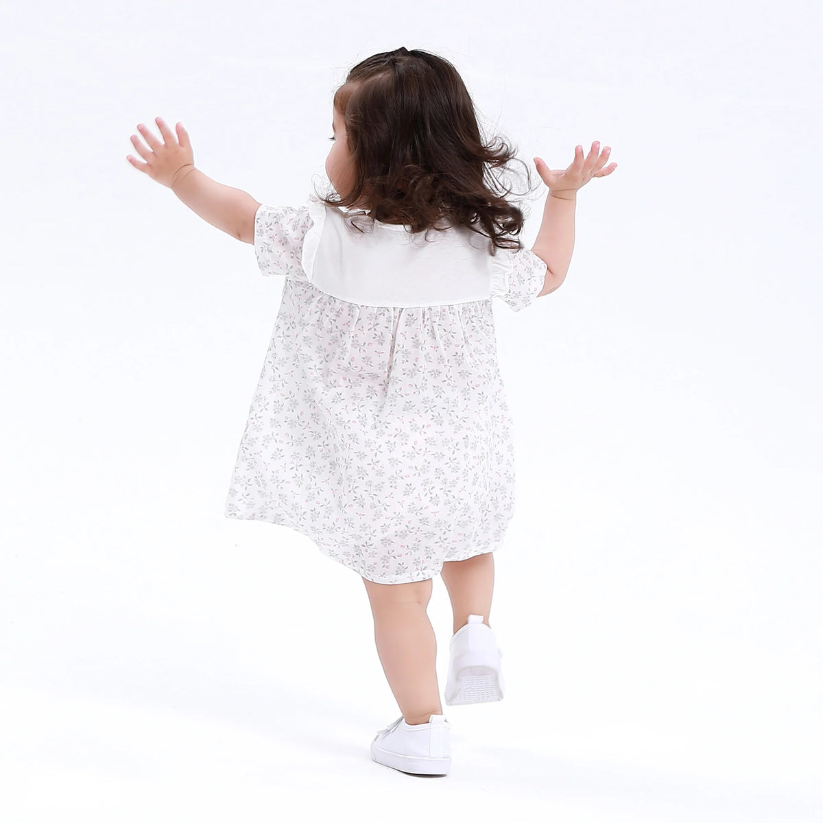 Floral Classic Dress for Baby Girl Image