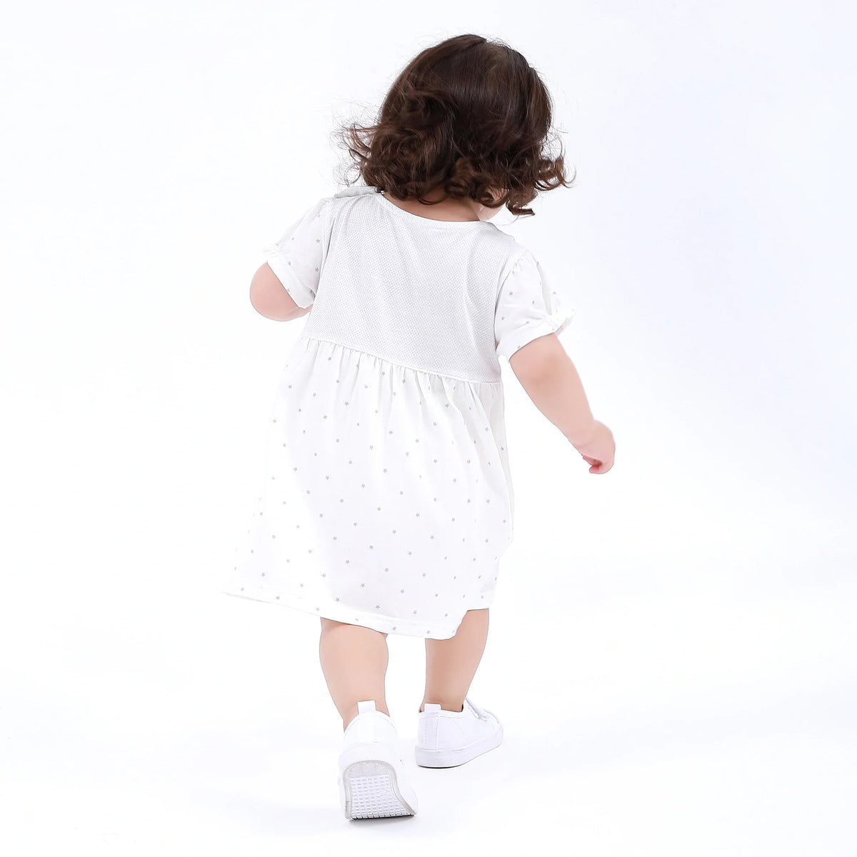 Printed Classic Dress for Baby Girl Image