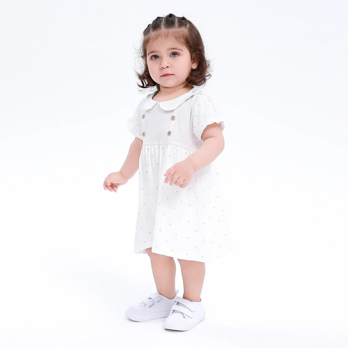 Printed Classic Dress for Baby Girl Image